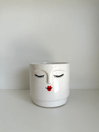 Ceramic Pot with Face