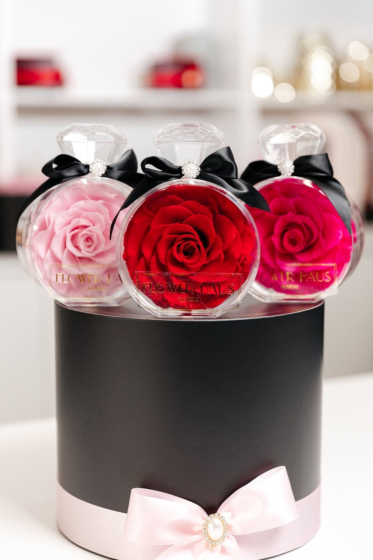 Preserved Rose in Perfume Bottle