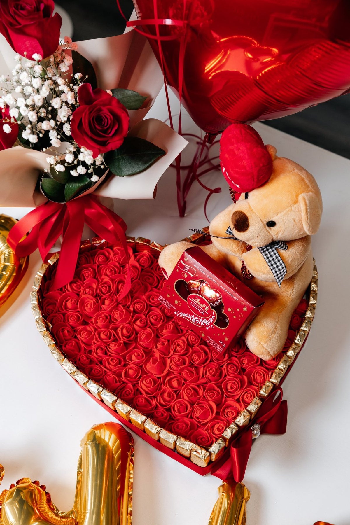 Premium Lindt Chocolate Heart Bundle